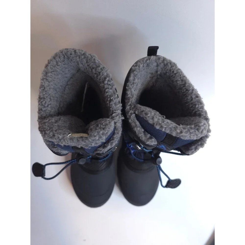 Kamik Rapha Waterproof Winter Snow Boots Shoes Kids Blue Insulated Warm Sz 2